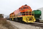 1539 & 5015 sit on the main after bringing a windmill blade train over from the Watseka interchange